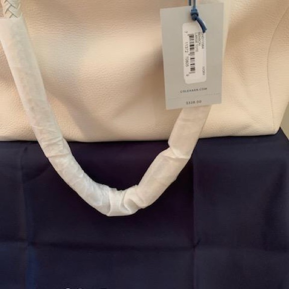 Cole Haan Benson Large Leather Tote (COLOR: IVORY) - Picture 10 of 11